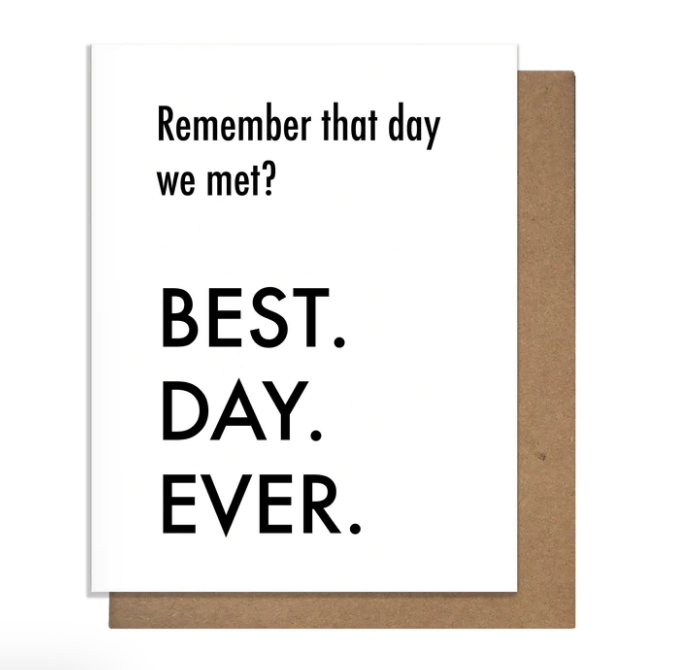 GREETING CARD "BEST DAY EVER"