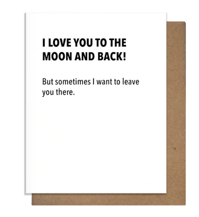 LOVE CARD "MOON & BACK"