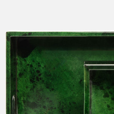 TRAY LEATHER EMERALD GLOSS (Available in 2 Sizes)
