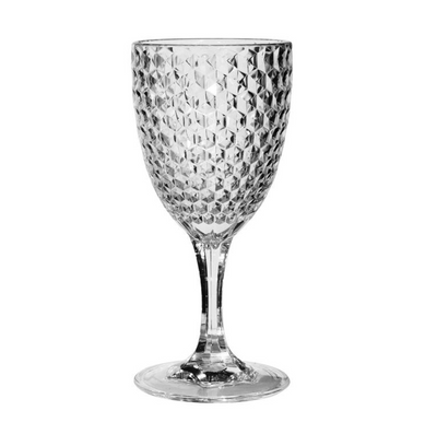 WINE GLASS ACRYLIC DIAMOND CUT (Available in 2 Colors)