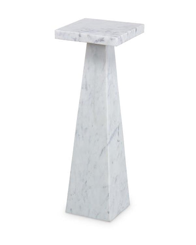 ACCENT TABLE SQUARE WHITE MARBLE SQUARE