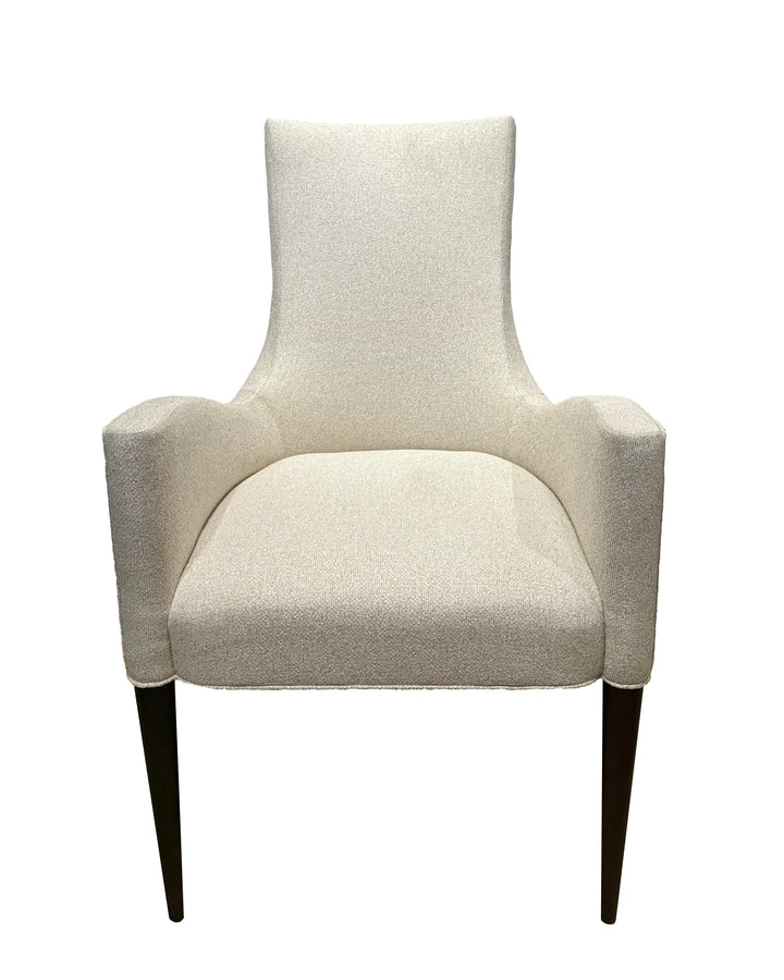 DINING CHAIR WITH ARMS IN TRIX EGGSHELL #59600