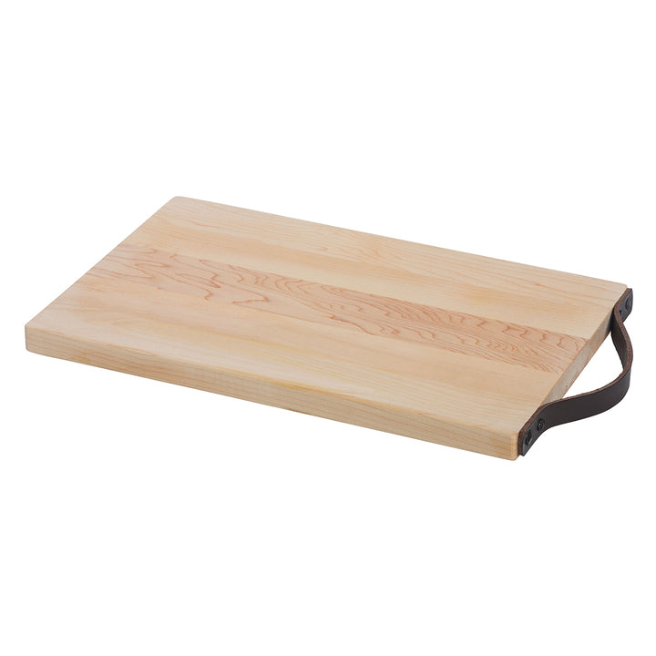 BOARD MAPLE WITH LEATHER HANDLE SMALL #59913