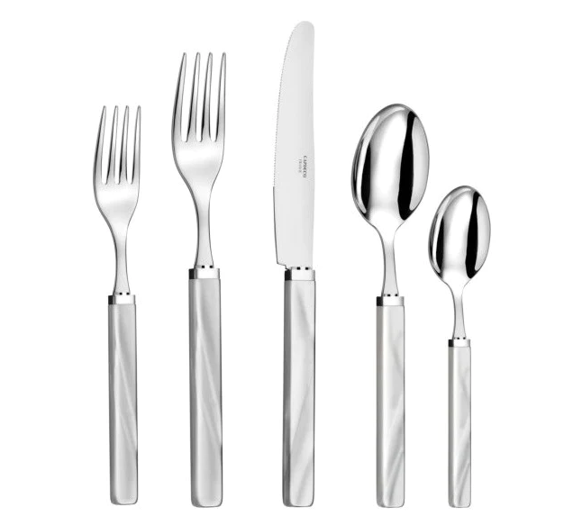 FLATWARE 5-PIECE SET GREY (NRD)