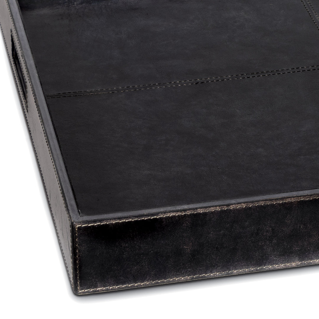 TRAY LEATHER SQUARE