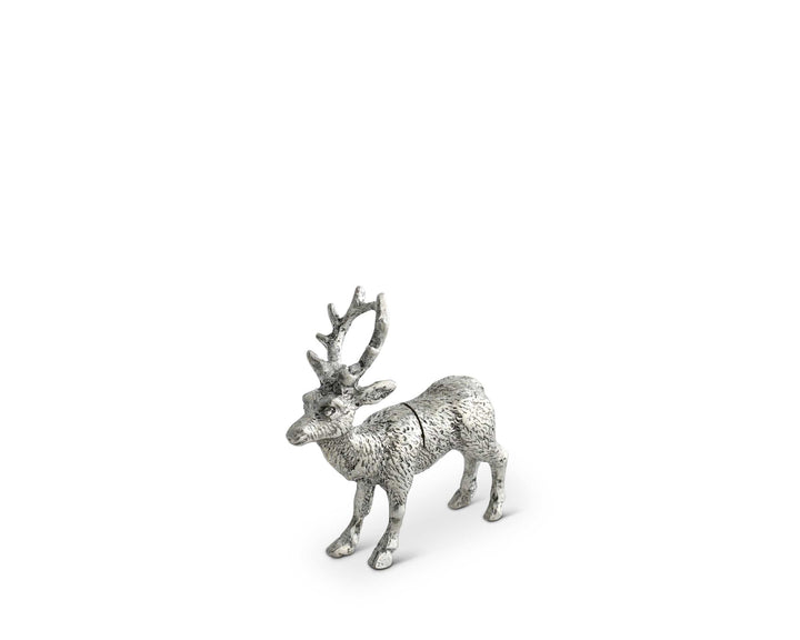 CARD HOLDER PAIR DEER PLACE PEWTER