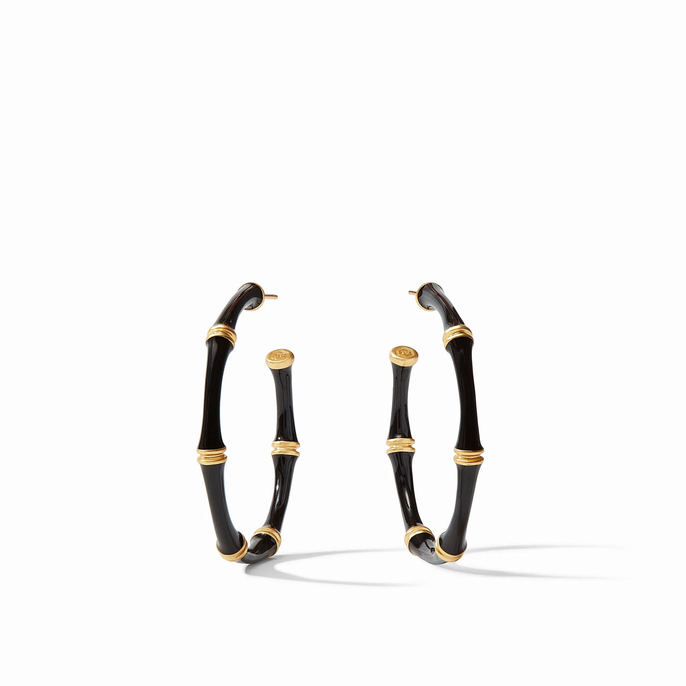 JULIE VOS EARRING BAMBOO HOOP (Available in 2 Sizes and 5 Colors)