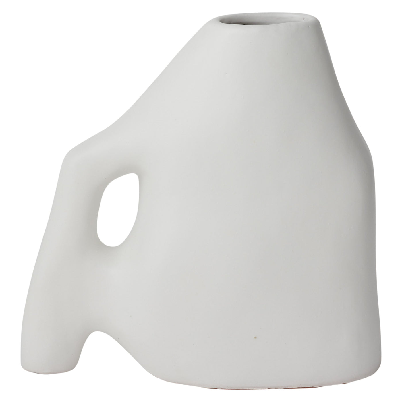 VASE WHITE WITH HOLE (Available in 2 Sizes)