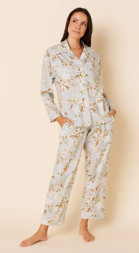 PAJAMA LONG VINTAGE GARDENIA LUXE PIMA (Available in 2 Sizes)