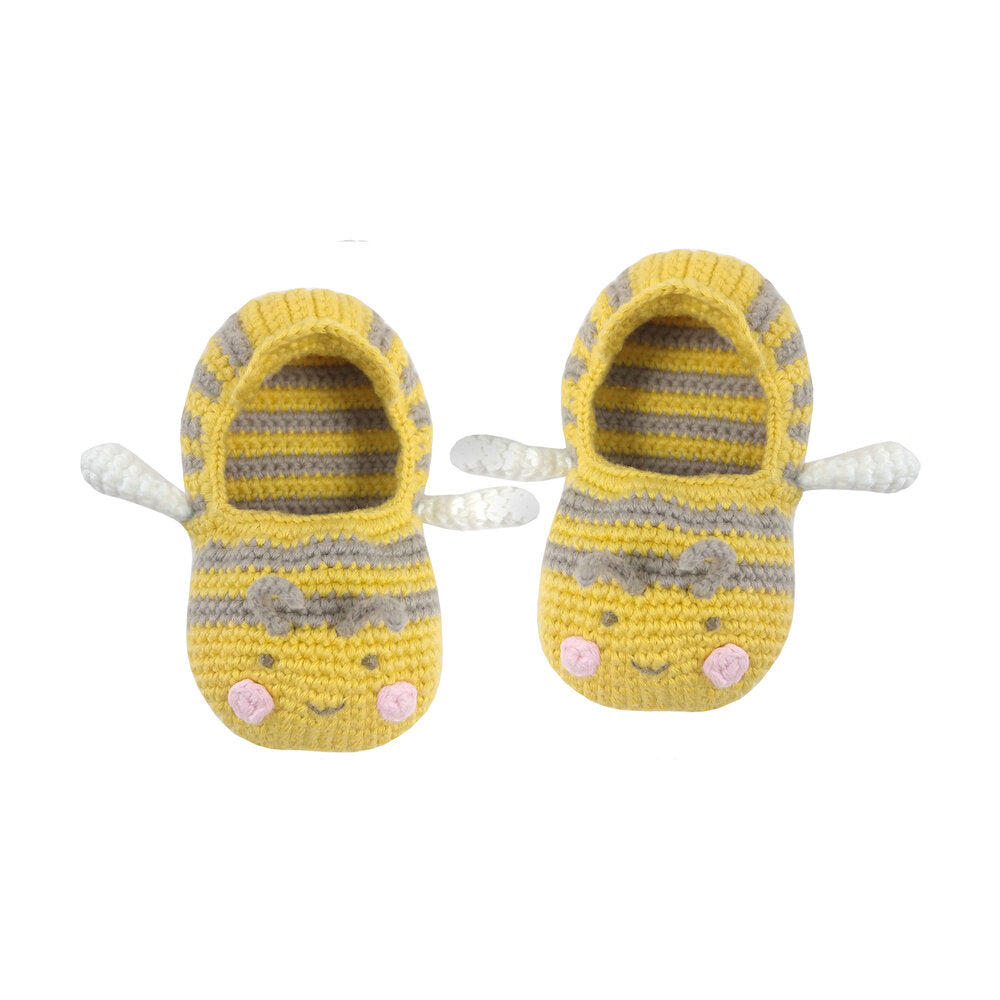 BOOTIES CROCHETED BEE #61630