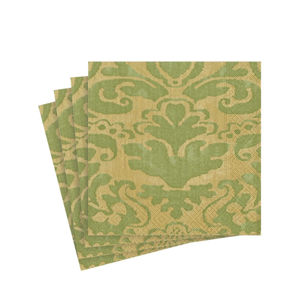 PAPER COCKTAIL NAPKIN PALAZZO MOSS GREEN (Available in Colors)