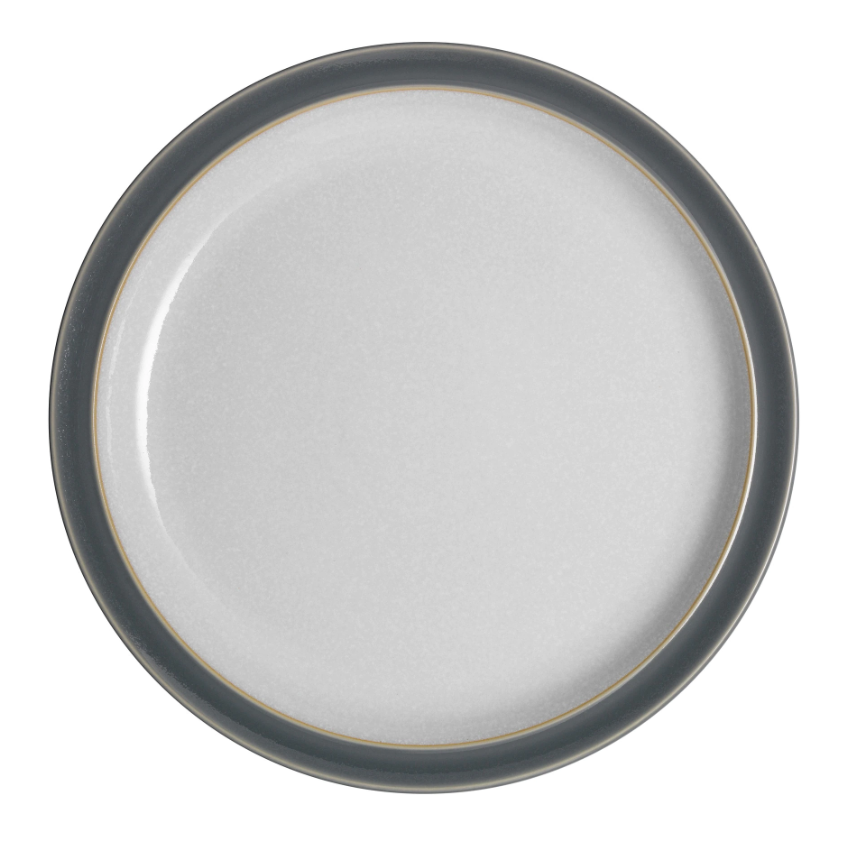 PLATE DINNER FOSSIL GREY