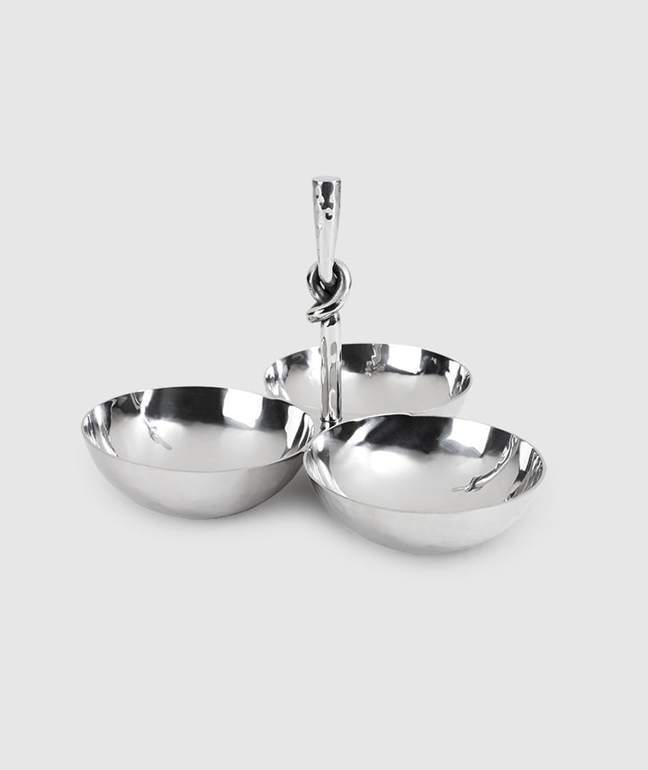TRIO SNACK SET WITH KNOT HANDLE #62052