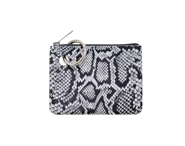 POUCH SILICONE MINI TUXEDO SNAKESKIN