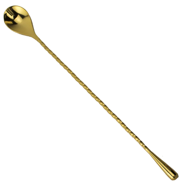 BAR SPOON TEAR DROP GOLD