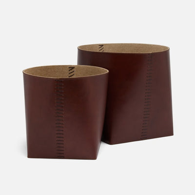 BASKET FULL-GRAIN LEATHER (Available in 2 Sizes and 2 Finishes)