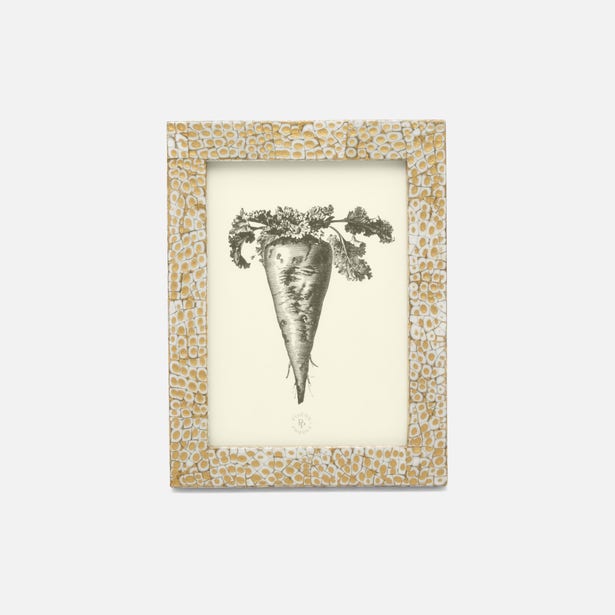 FRAME GOLD/WHITE LACQUERED EGGSHELL