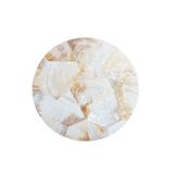 COASTERS PEARL WHITE S/4