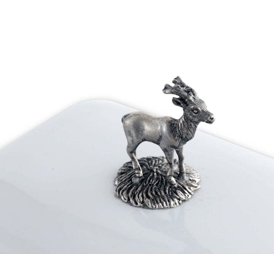 BUTTER DISH STAG