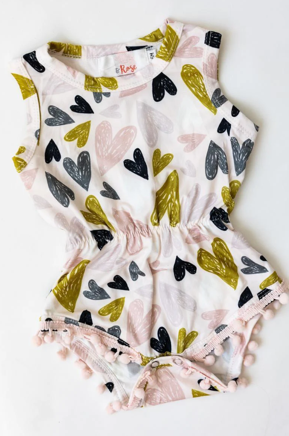 ROMPER POM POM  I HEART YOU #63651
