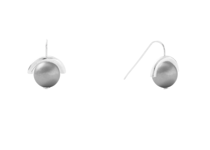 CATHERINE CANINO EARRING CLASSIC BABY PEARL GRAY