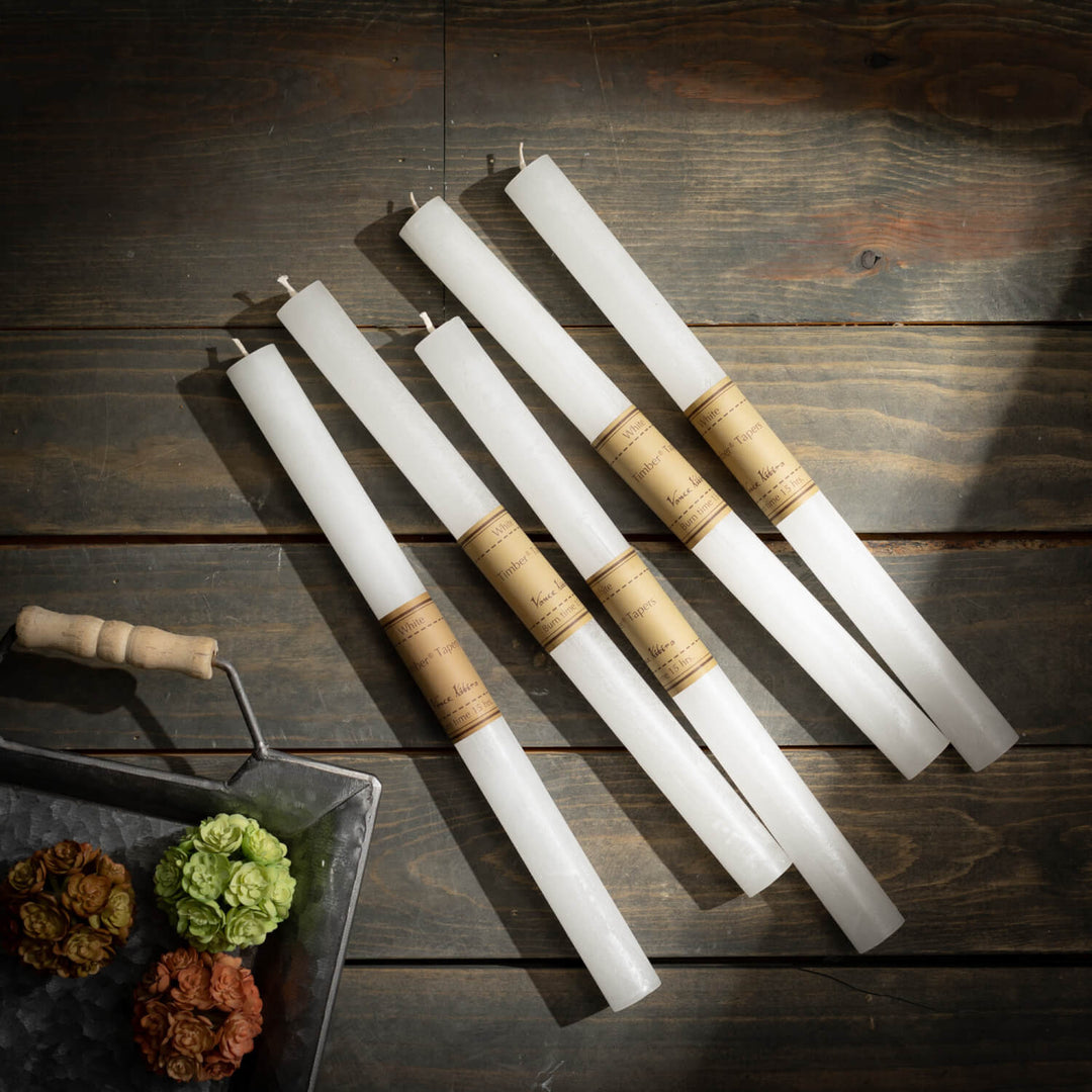 CANDLE TAPER WHITE (Available in 2 Sizes)