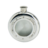FLASK PORT HOLE ENGLISH PEWTER