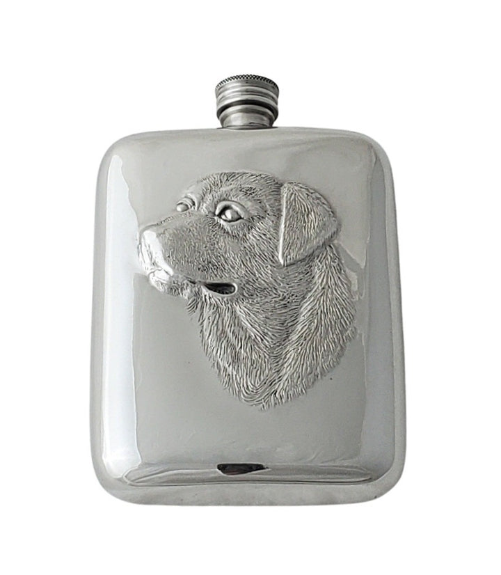 FLASK LABRADOR ENGLISH PEWTER #63946