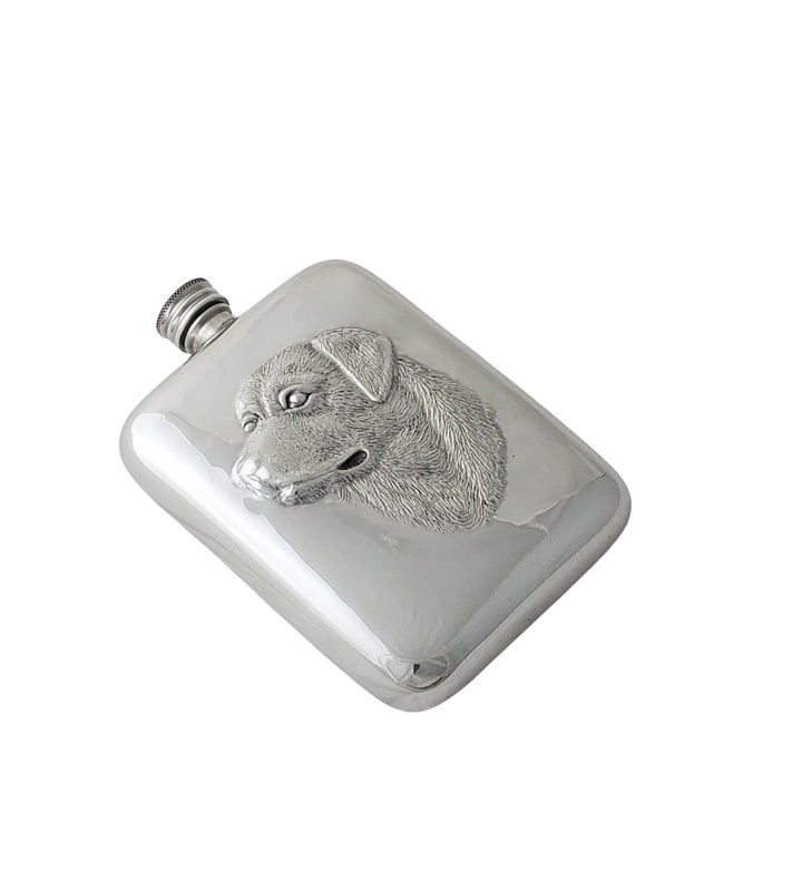 FLASK LABRADOR ENGLISH PEWTER #63946