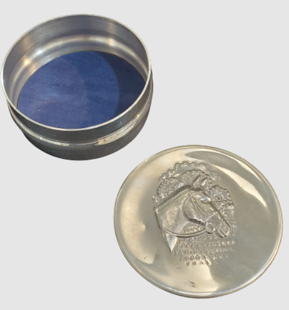 BOX PEWTER HORSE HEAD #63949