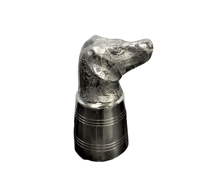 STIRRUP CUP DOG HEAD SILVER PLATE #63950