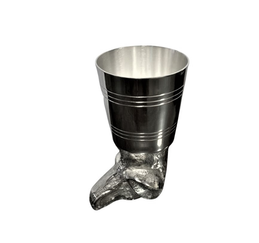STIRRUP CUP DOG HEAD SILVER PLATE #63950