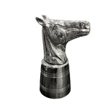 STIRRUP CUP HORSE HEAD SILVER PLATE