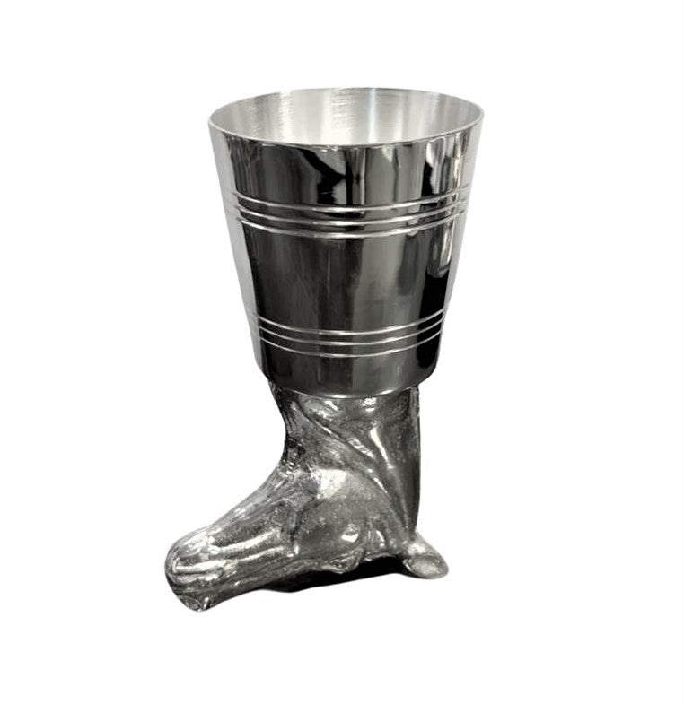 STIRRUP CUP HORSE HEAD SILVER PLATE