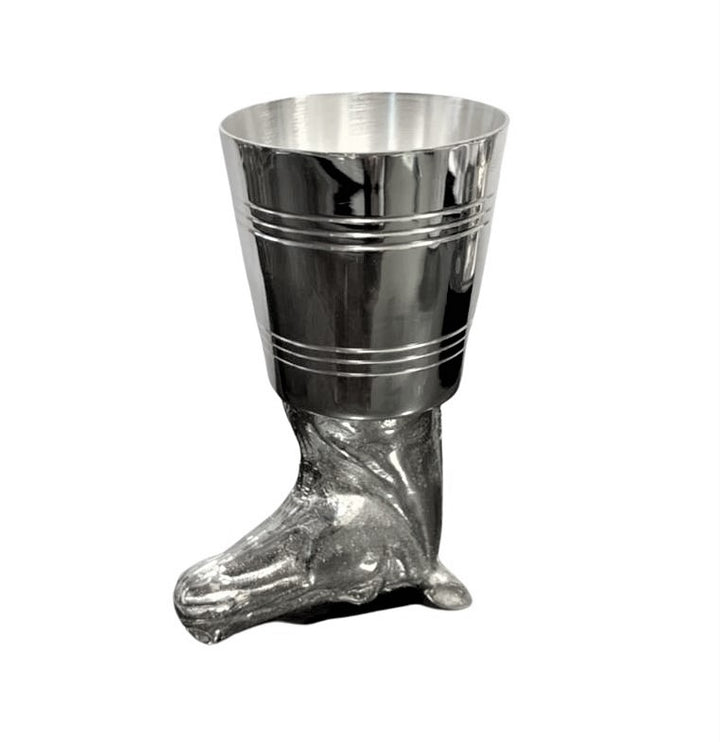 STIRRUP CUP HORSE HEAD SILVER PLATE