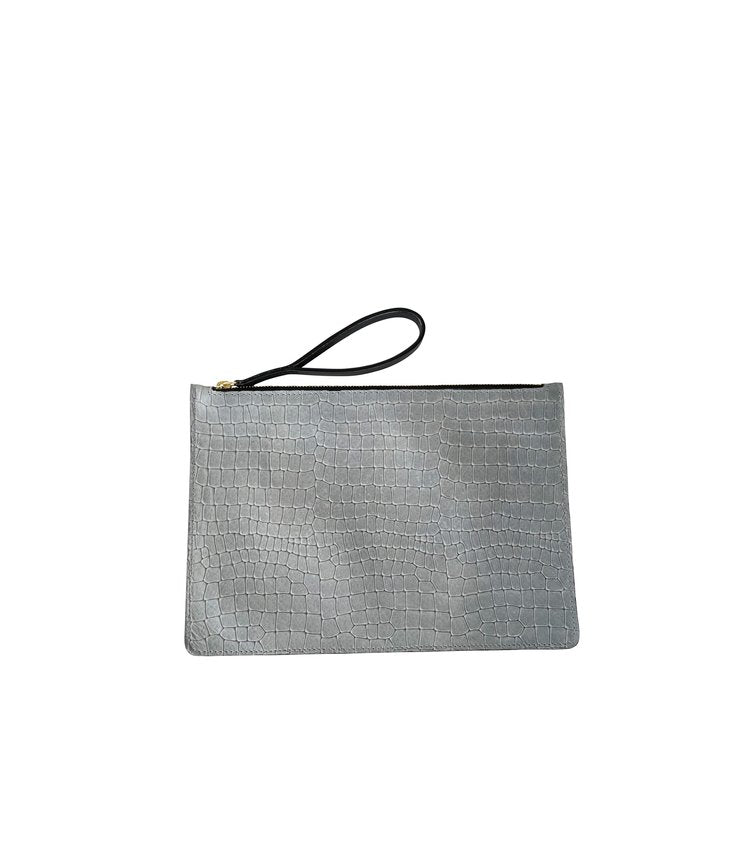 LINDE GALLERY POUCH OSCAR CROC - MEDIUM (Available in 2 Colors)