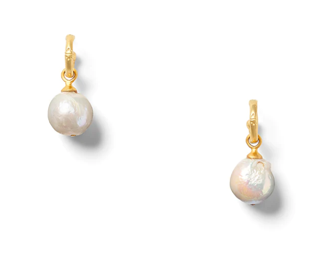 CATHERINE CANINO EARRING BAROQUE FRESHWATER DROPS