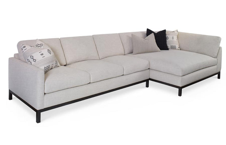 SECTIONAL 2PC NOBU IN SILVANO LINEN #64402