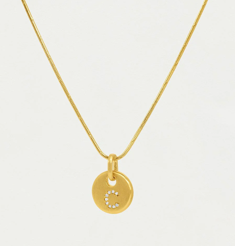DEAN DAVIDSON NECKLACE PAVE INITIAL PENDANT (Available in 8 Letters)