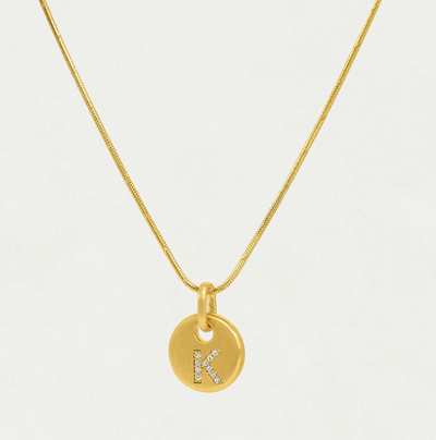 DEAN DAVIDSON NECKLACE PAVE INITIAL PENDANT (Available in 8 Letters)