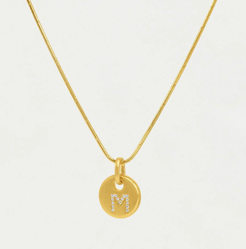 NECKLACE PAVE INITIAL PENDANT