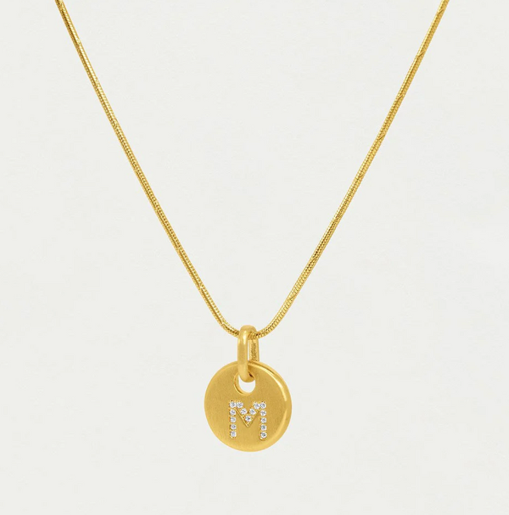 NECKLACE PAVE INITIAL PENDANT