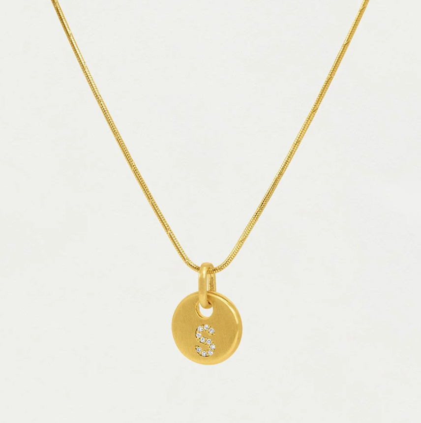 DEAN DAVIDSON NECKLACE PAVE INITIAL PENDANT (Available in 9 Letters)