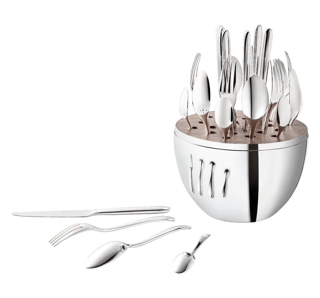 FLATWARE 24PC SET SILVER-PLATED MOOD #33734
