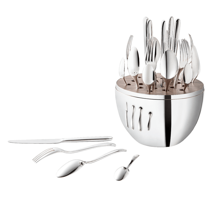 FLATWARE 24PC SET SILVER-PLATED MOOD #33734