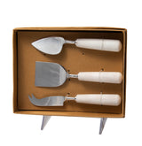 S/3 CHEESE KNIVES MARBLE