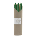 12" CANDLES TAPER HUNTER GREEN 6PC PACK