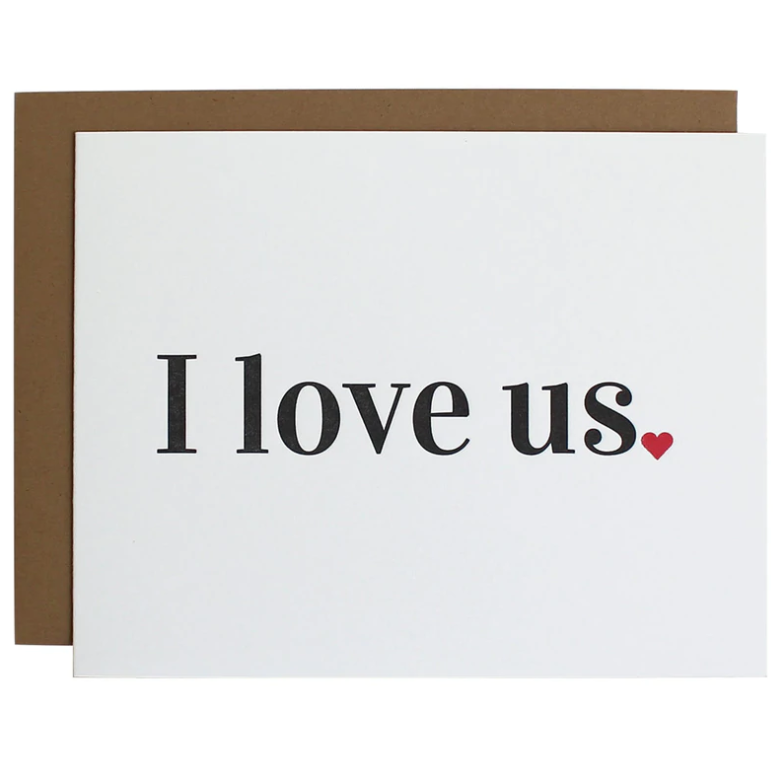GREETING CARD "I LOVE US"