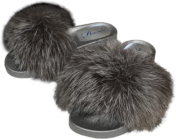 SLIDE SLIPPERS KIKI SILVER