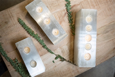 VOTIVE HOLDER SELENITE
